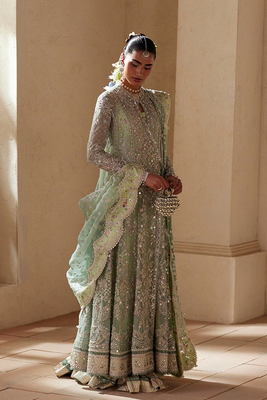 Suffuse Nirvelle turquoise Pakistani designer outfit