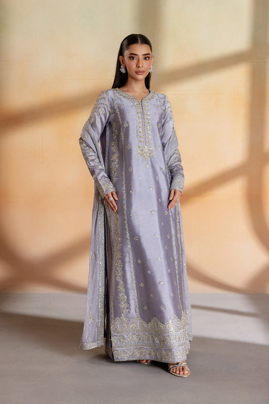 Emaan Adeel MAEVE Elara Sheesha Silk stitched Pakistani designer outfit look 2
