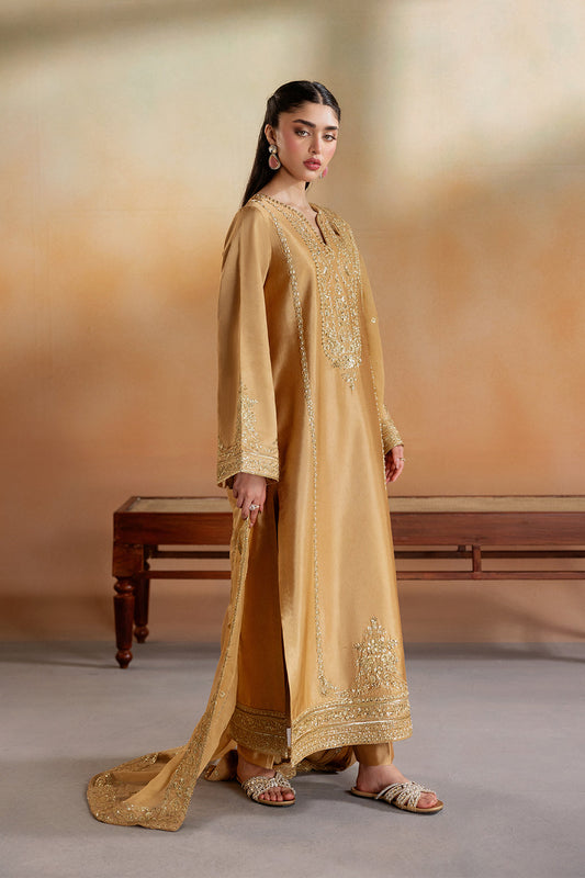 Emaan Adeel BRIELLE Elara Sheesha Silk stitched Pakistani designer outfit look 2