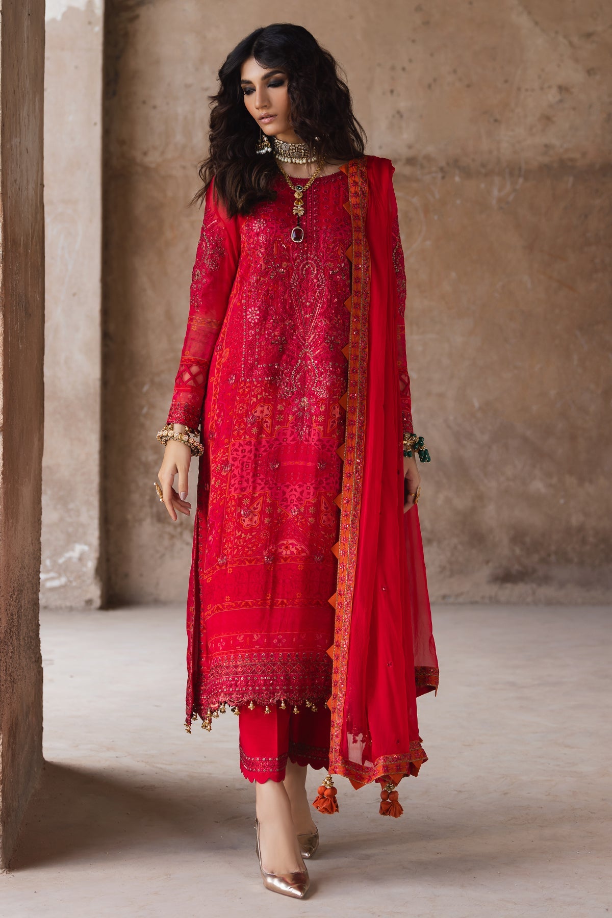 Embroidered Chiffon VSL5-12