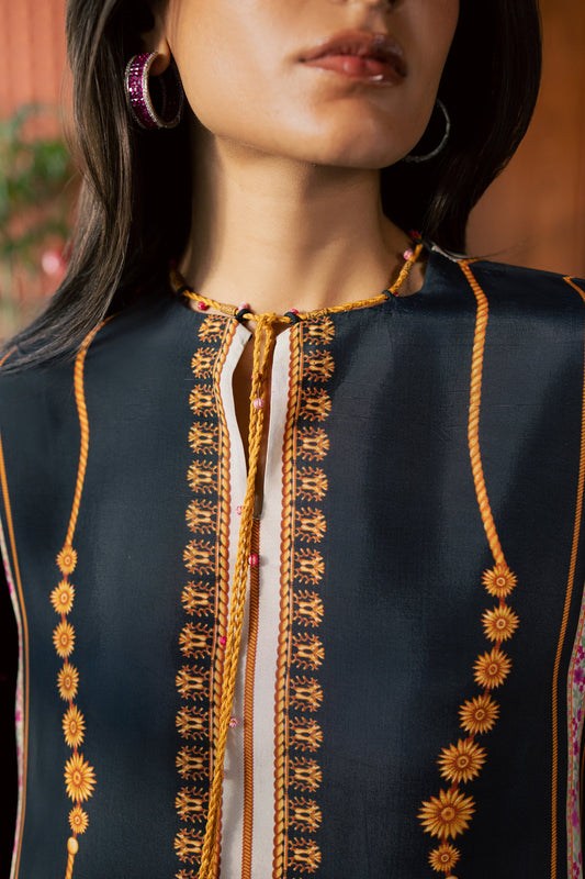 Zaha IRA (ZRW-21877) Silk Fall '26 Pret stitched Pakistani designer outfit look 2