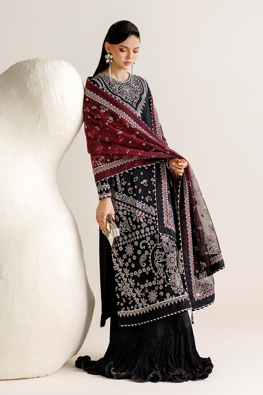 Jazmin EMBROIDERED RAW SILK UR-7091 Mirelle Luxury Formals '26 Pret stitched Pakistani designer outfit look 1