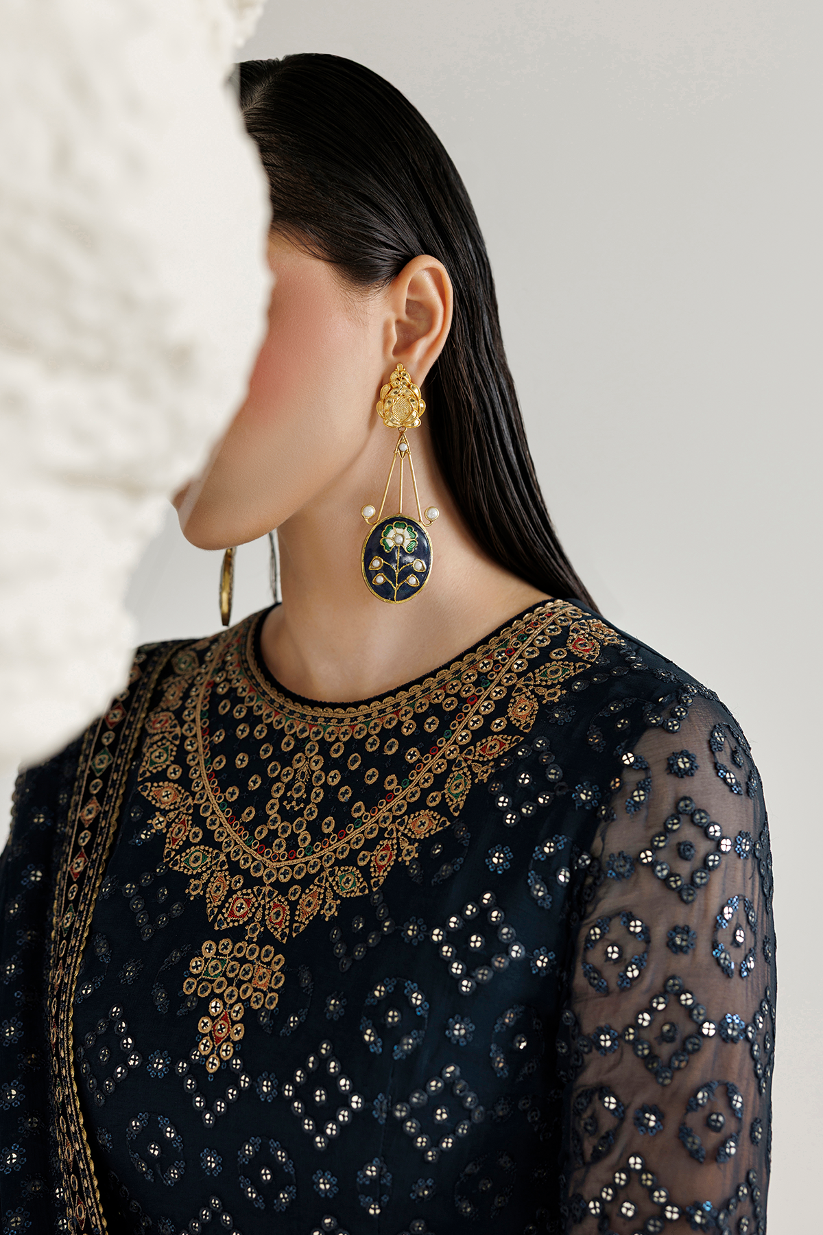 Jazmin EMBROIDERED CHIFFON UC-3144 Mirelle Luxury Formals '26 Pret stitched Pakistani designer outfit look 9