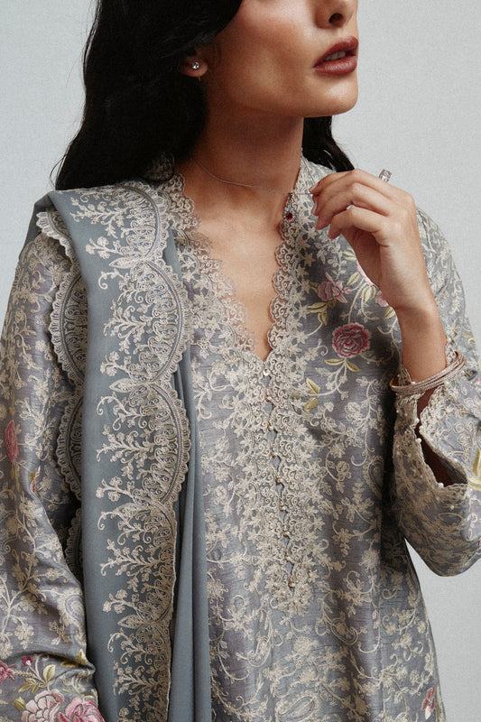 Zara Shahjahan Degas Winter Festive 2026 Pret stitched Pakistani designer outfit look 2
