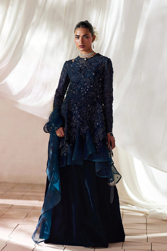 Suffuse Simorah teal blue Pakistani designer outfit