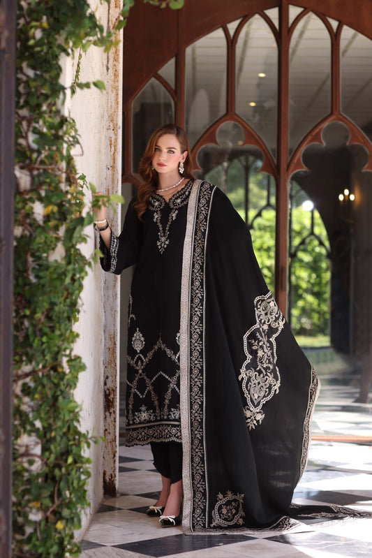 Saadia Asad Obsidian Saadia Asad | Noor Luxury Winter Pashmina image 2