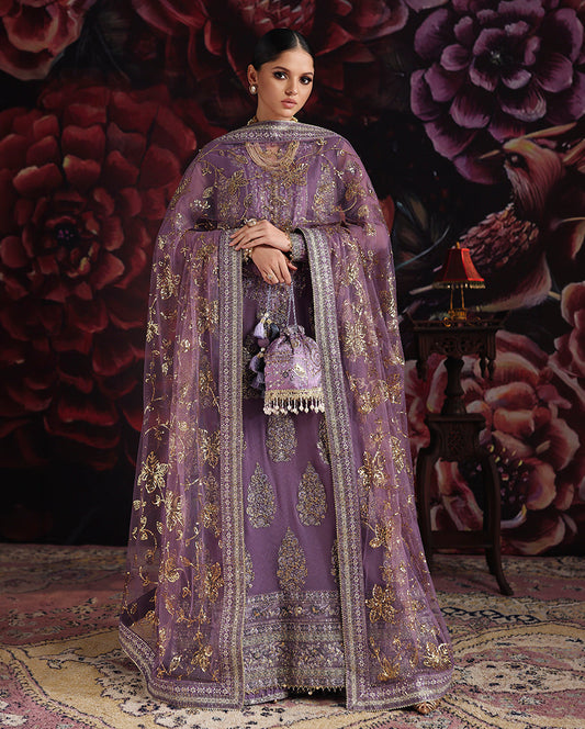 Roheenaz Blush Whisper Royale Eternel Chiffon Edit stitched Pakistani designer outfit look 1