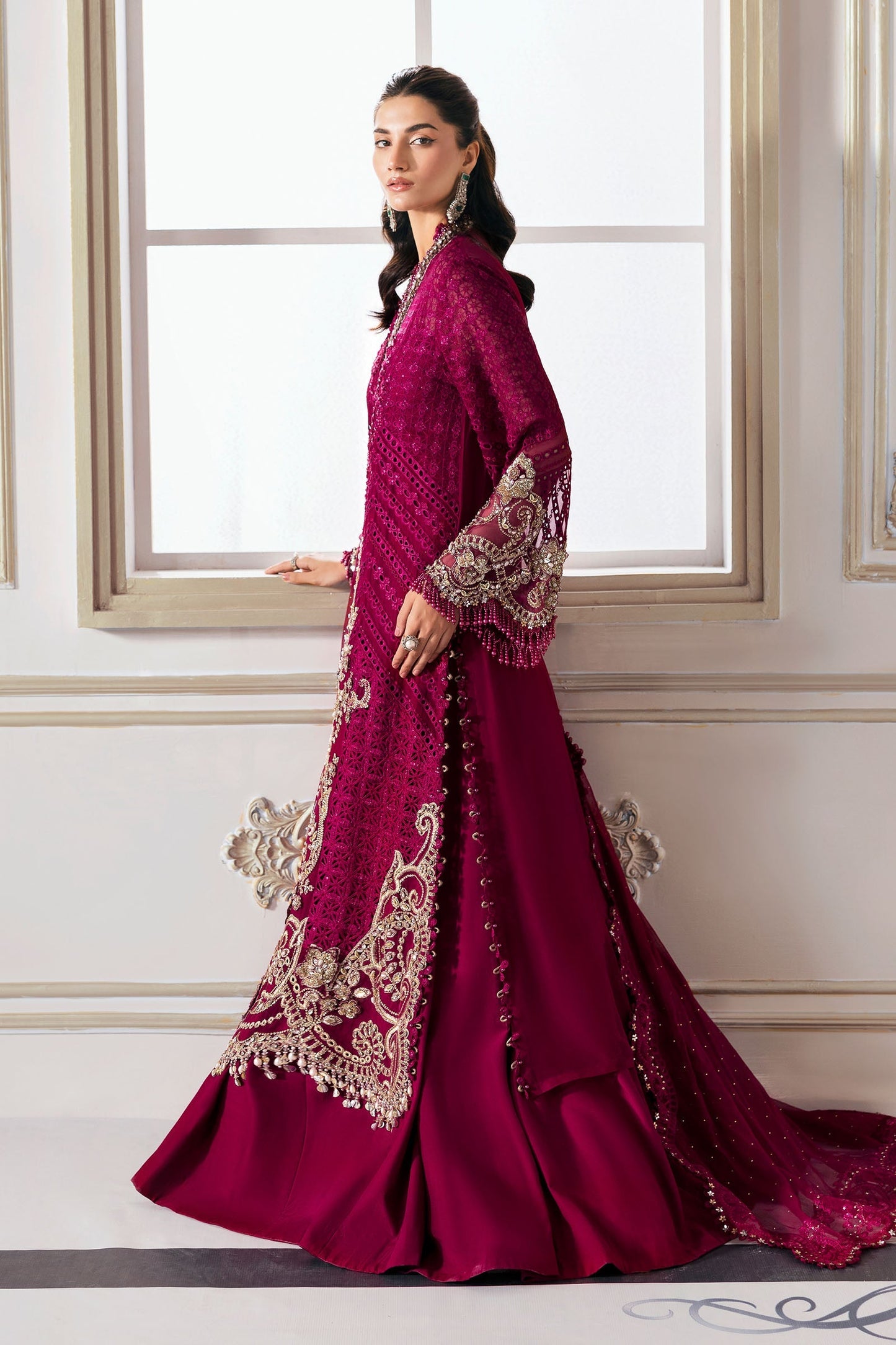 MARIA B Embroidered Embroidered Chiffon Suit | BD-3003