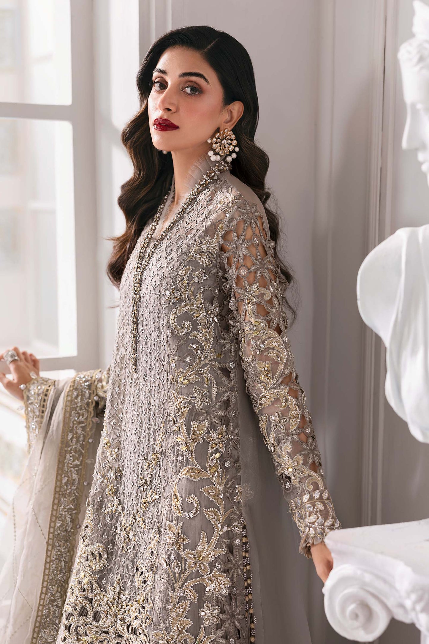 MARIA B Embroidered Embroidered Organza Suit | BD-3006