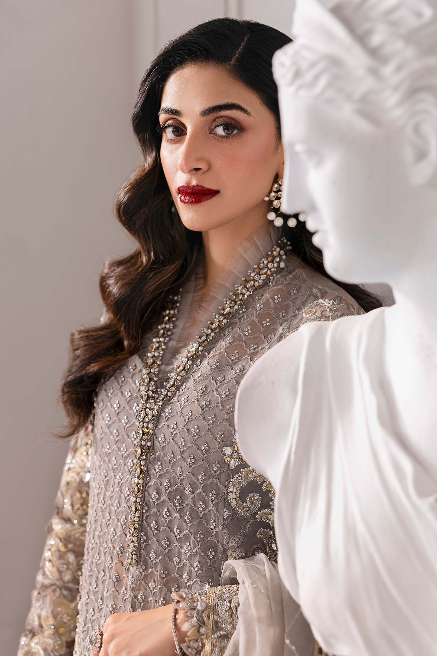 MARIA B Embroidered Embroidered Organza Suit | BD-3006