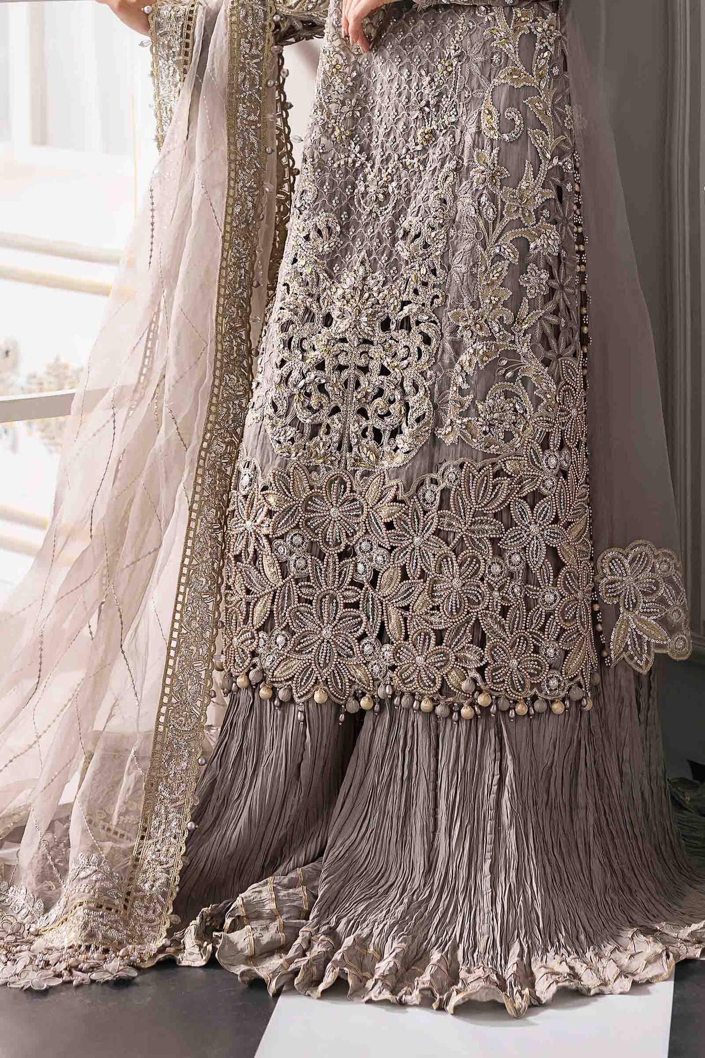 MARIA B Embroidered Embroidered Organza Suit | BD-3006