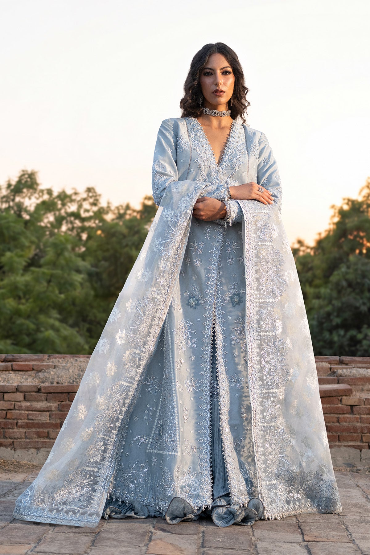 Nyra Sadeen Vasl '26 Pret stitched Pakistani designer outfit look 7