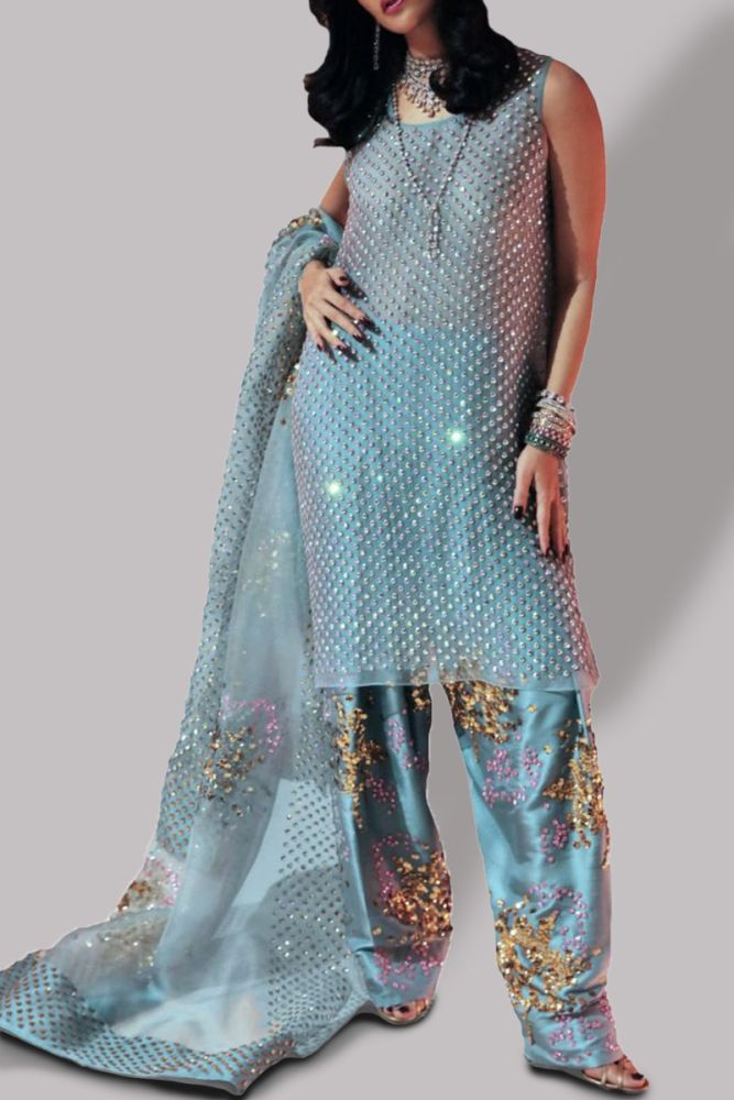 Aqua Embellished