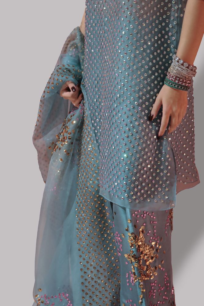Aqua Embellished