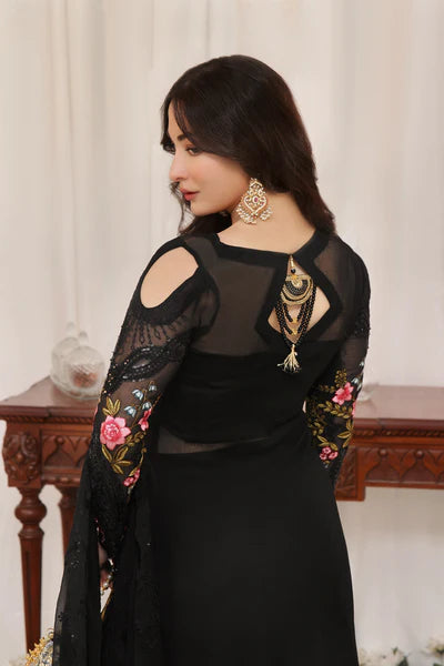 3 PIECE - LUXURY EMBROIDERED CHIFFON SUIT