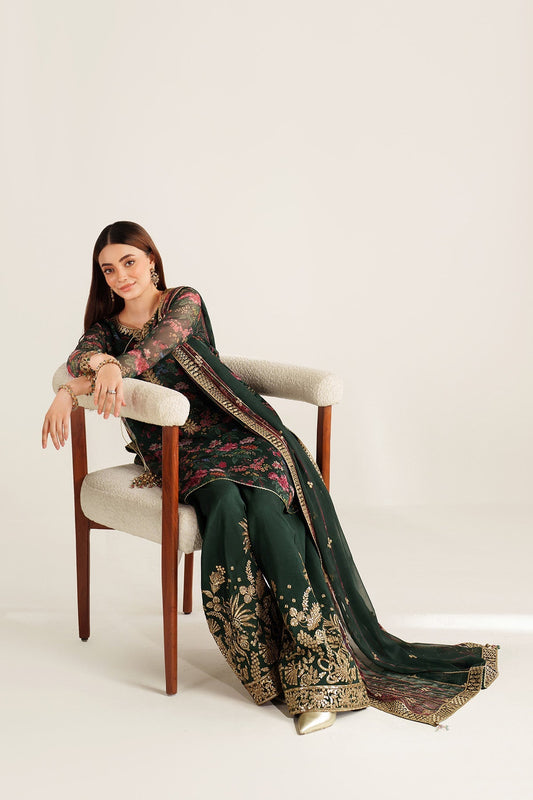 Jazmin EMBROIDERED CHIFFON UC-3104 - stitched formal outfit view 2