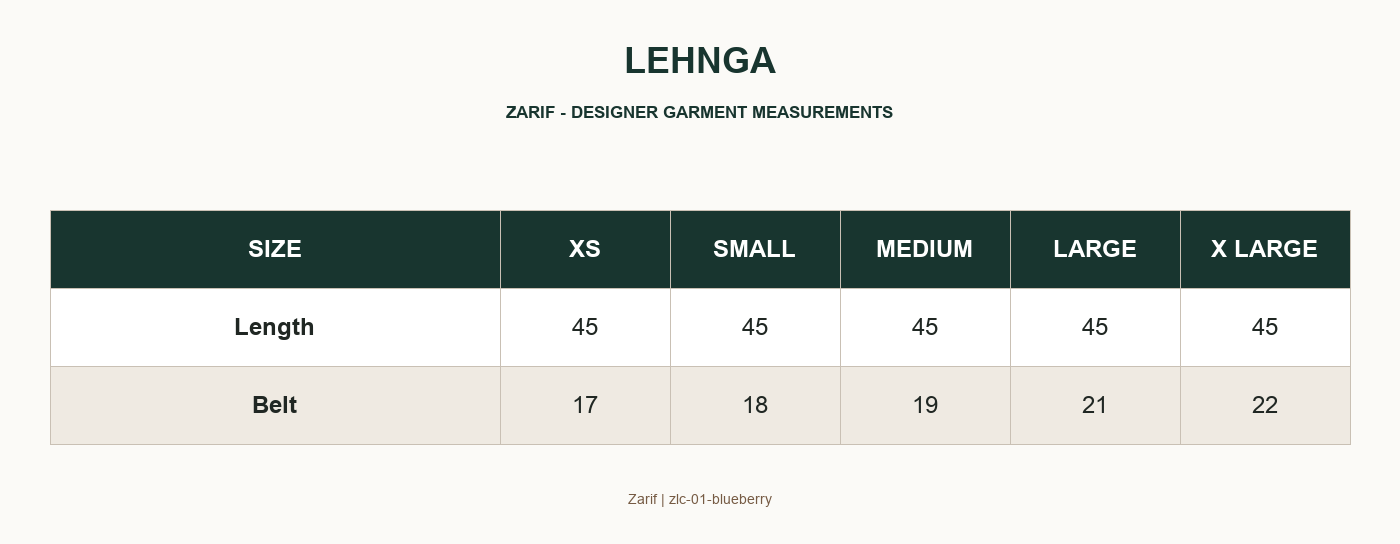 Zarif zlc-01-blueberry - LEHNGA