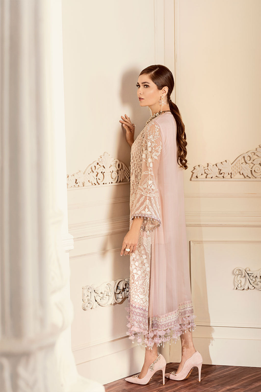 EMBROIDERED CHIFFON-CH509