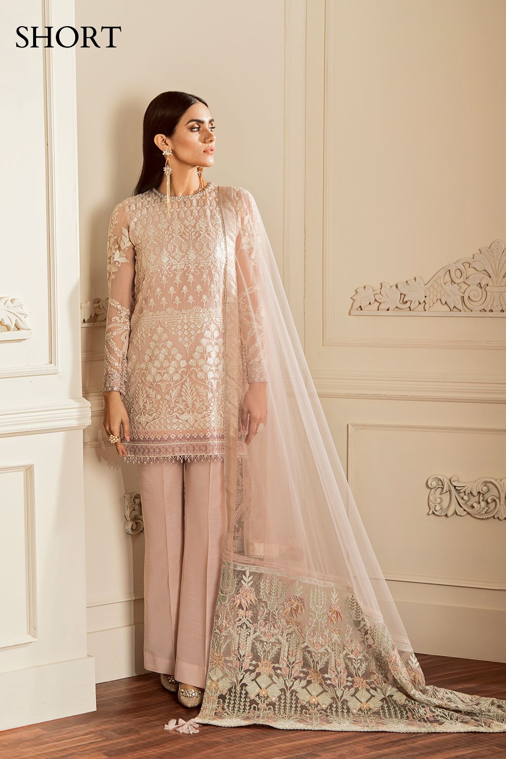 EMBROIDERED CHIFFON-CH509