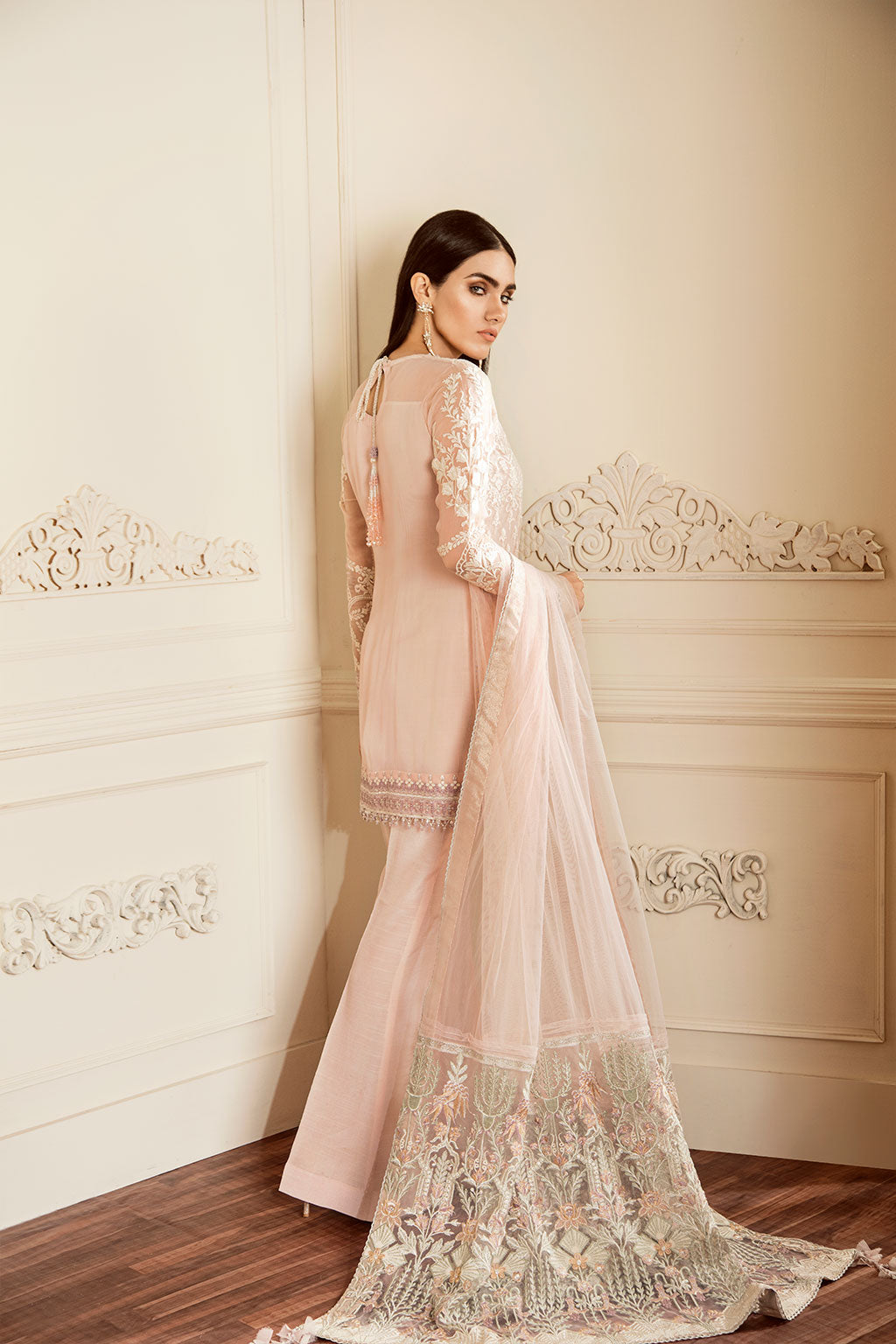 EMBROIDERED CHIFFON-CH509