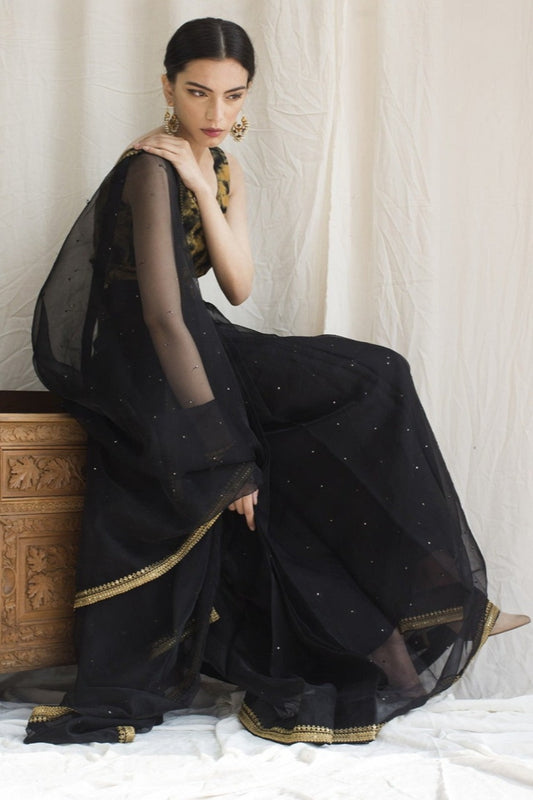 BLACK SAREE