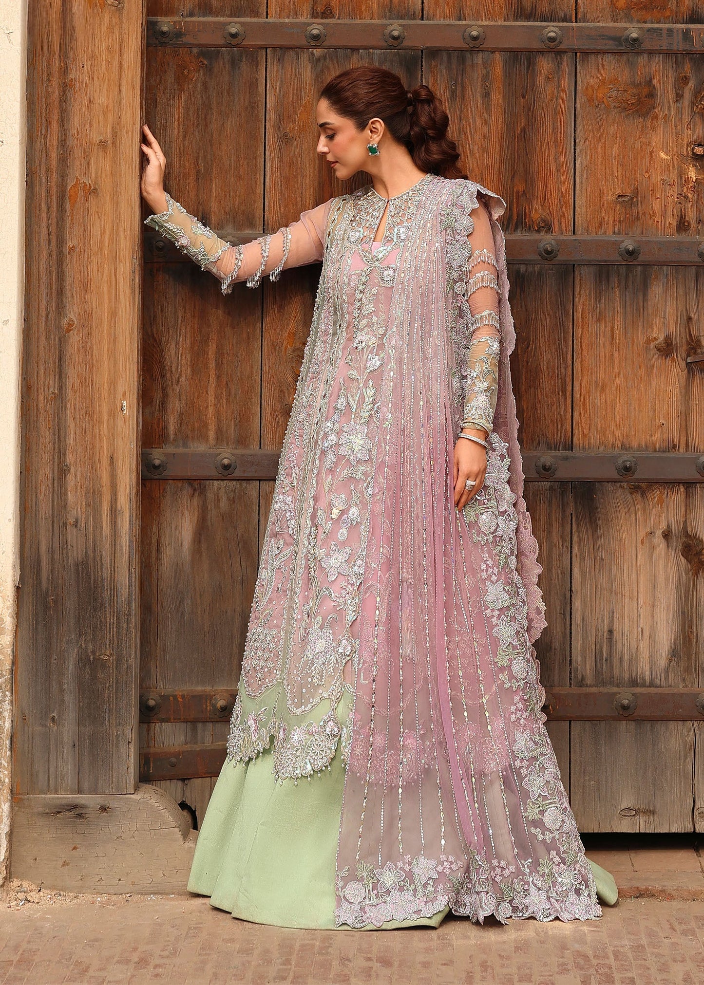 Crimson TILSAM Jhilmil Wedding Unstitched '26 Pakistani designer outfit look 5