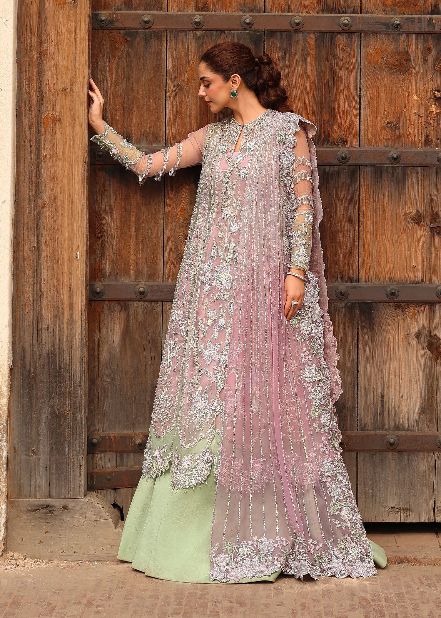 Crimson TILSAM Jhilmil Wedding Unstitched '26 Pakistani designer outfit look 5