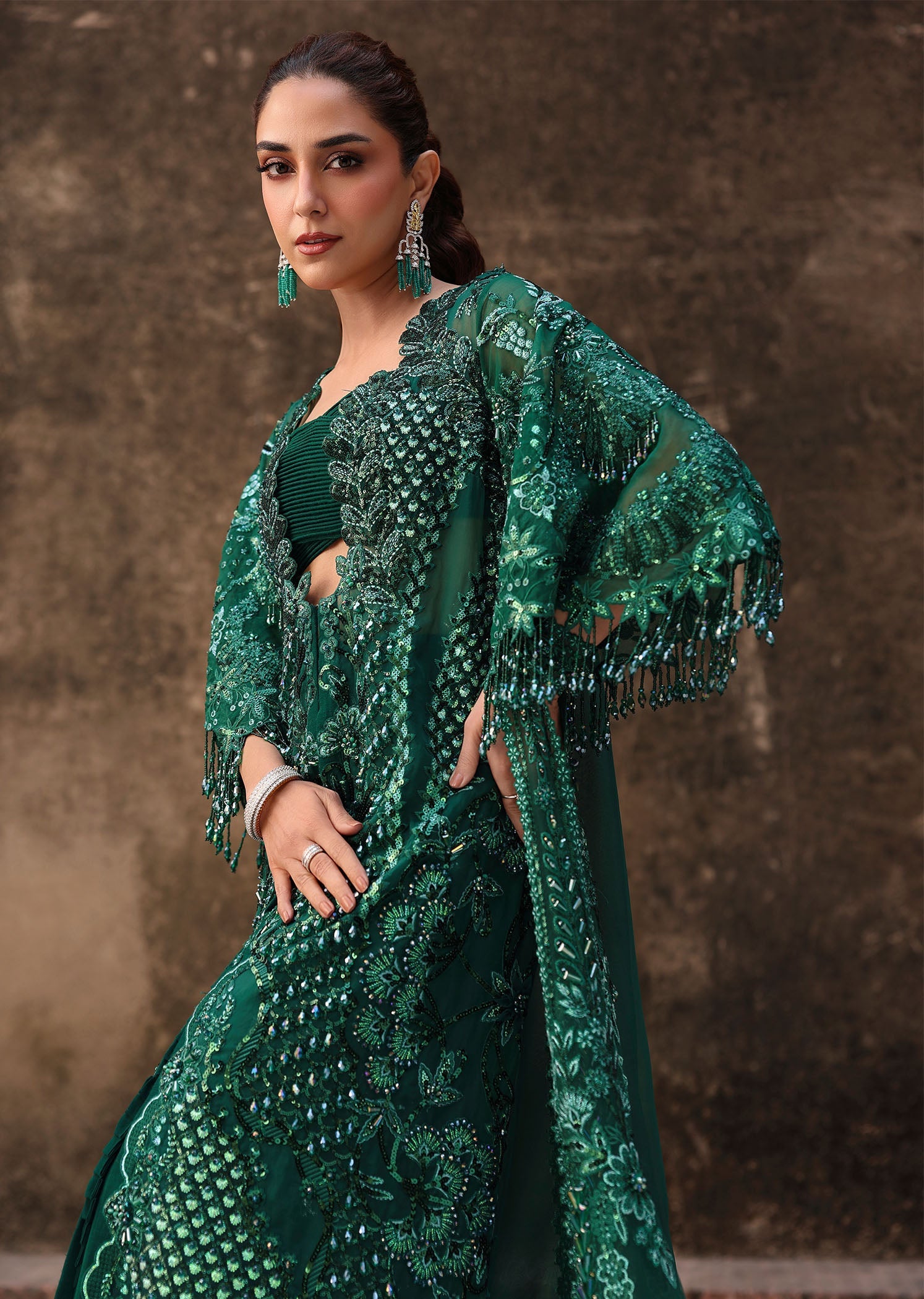 Crimson ZAMARD Jhilmil Wedding Unstitched '26 Pakistani designer outfit look 4
