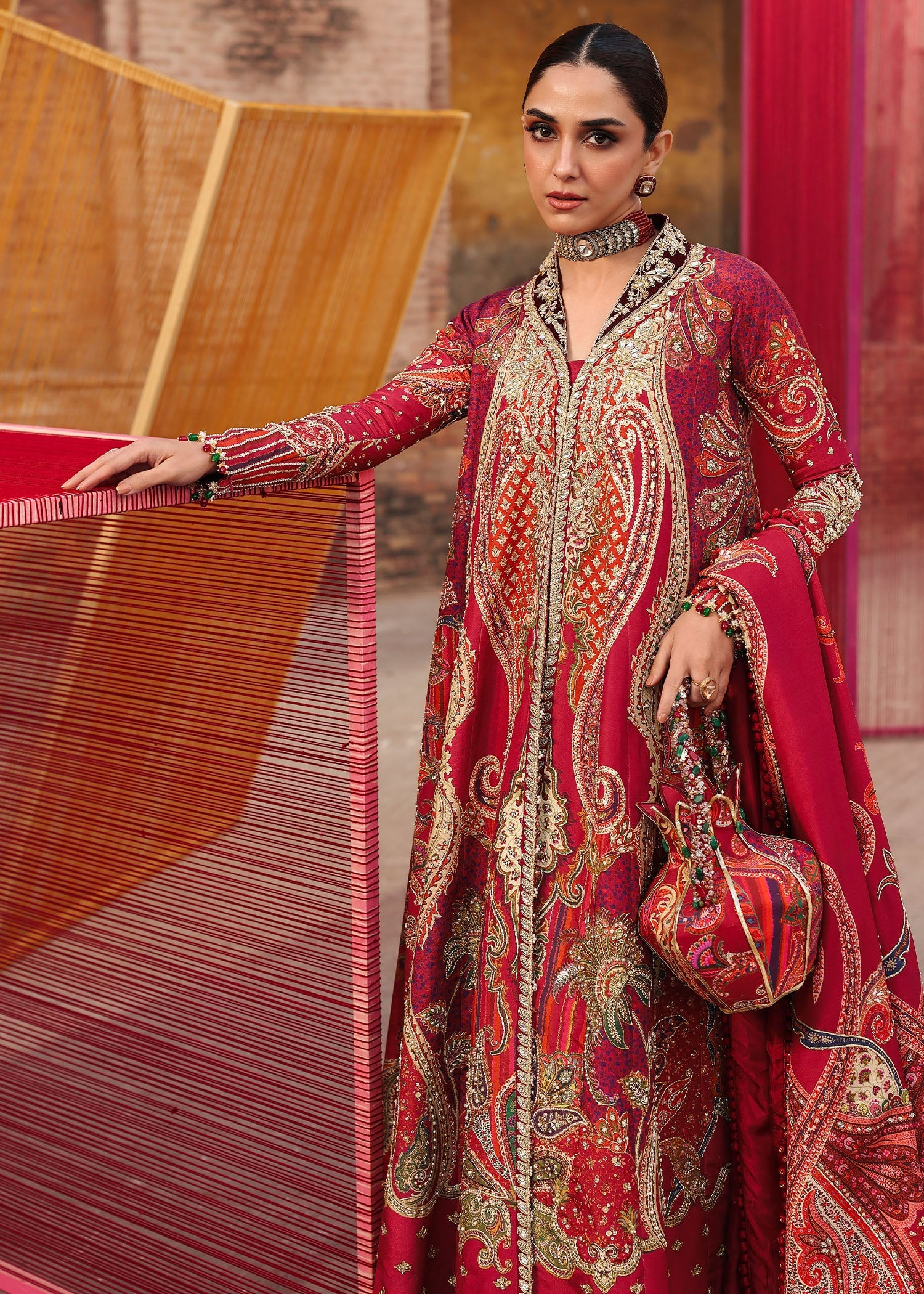 Crimson DAMINI Jhilmil Wedding Unstitched '26 Pakistani designer outfit look 2