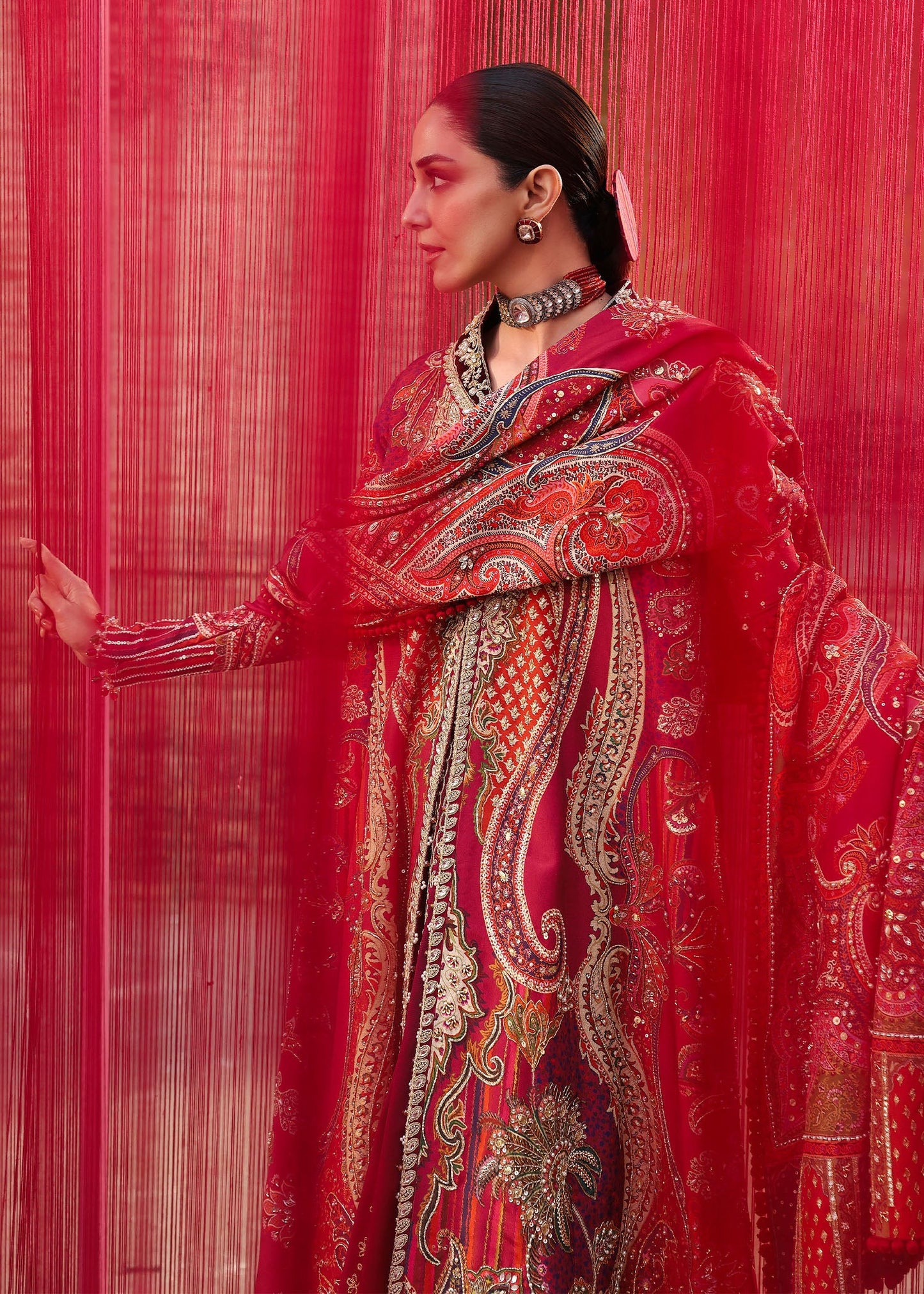 Crimson DAMINI Jhilmil Wedding Unstitched '26 Pakistani designer outfit look 6