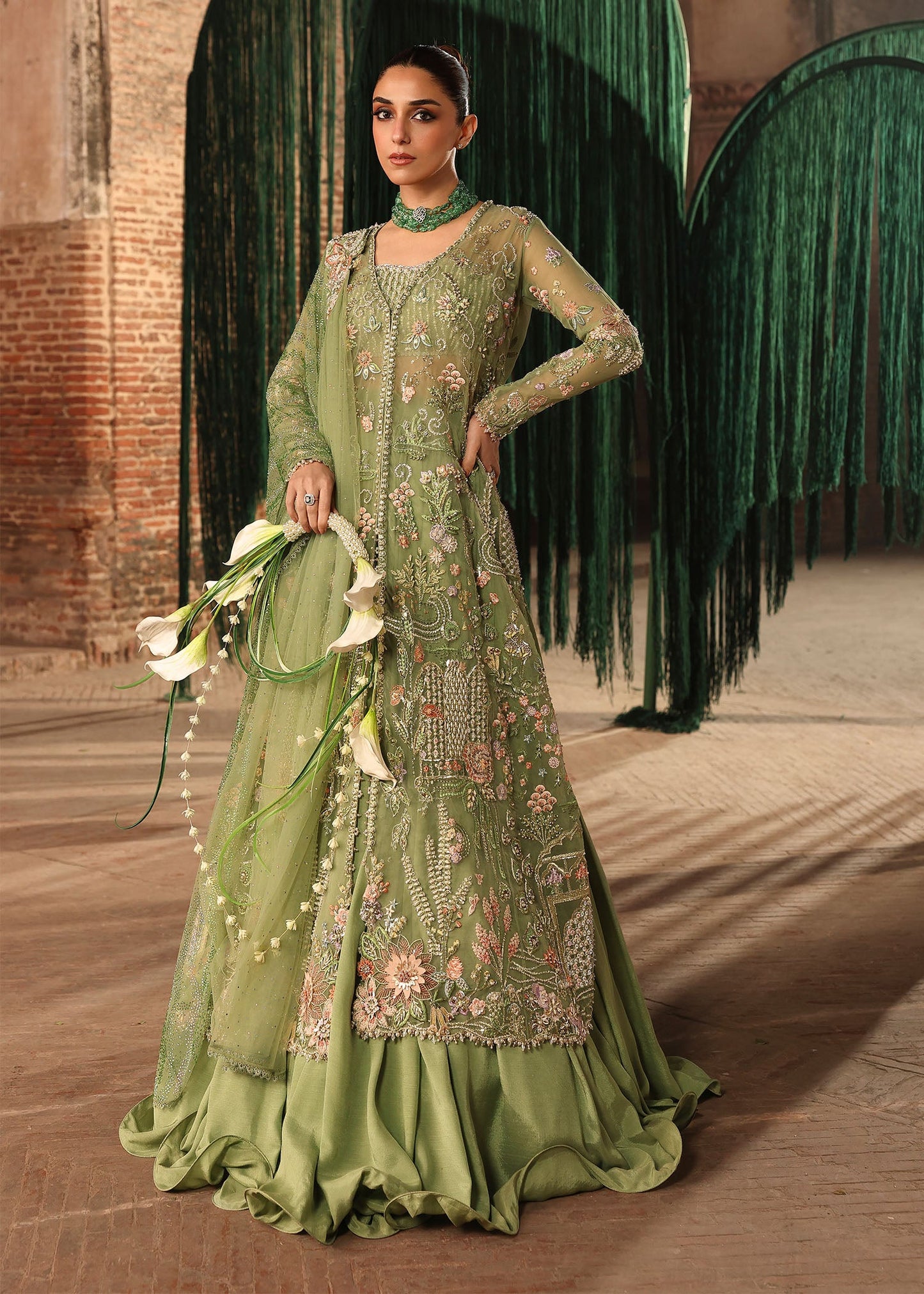 Crimson MATWALI Jhilmil Wedding Unstitched '26 Pakistani designer outfit look 1