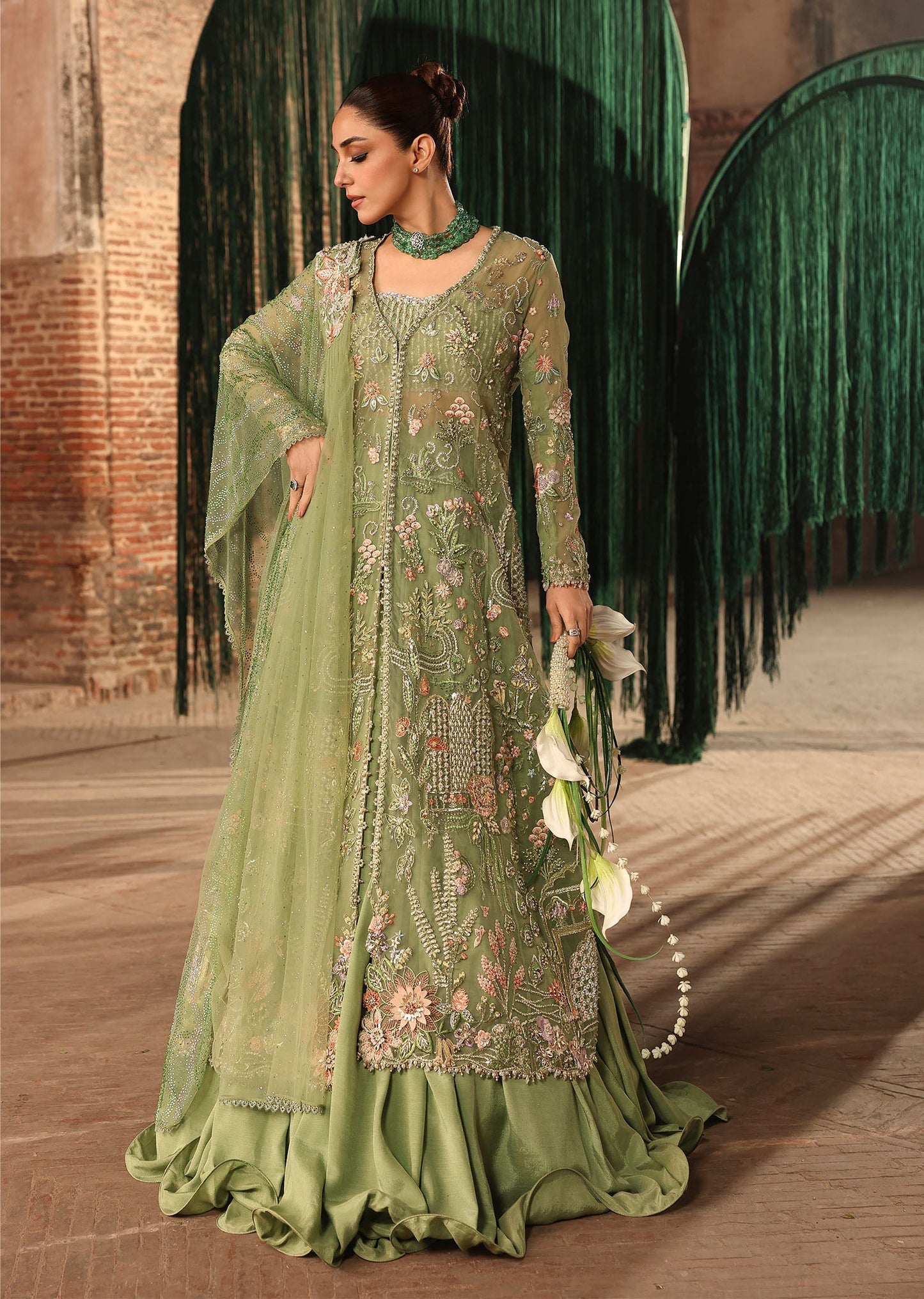 Crimson MATWALI Jhilmil Wedding Unstitched '26 Pakistani designer outfit look 2