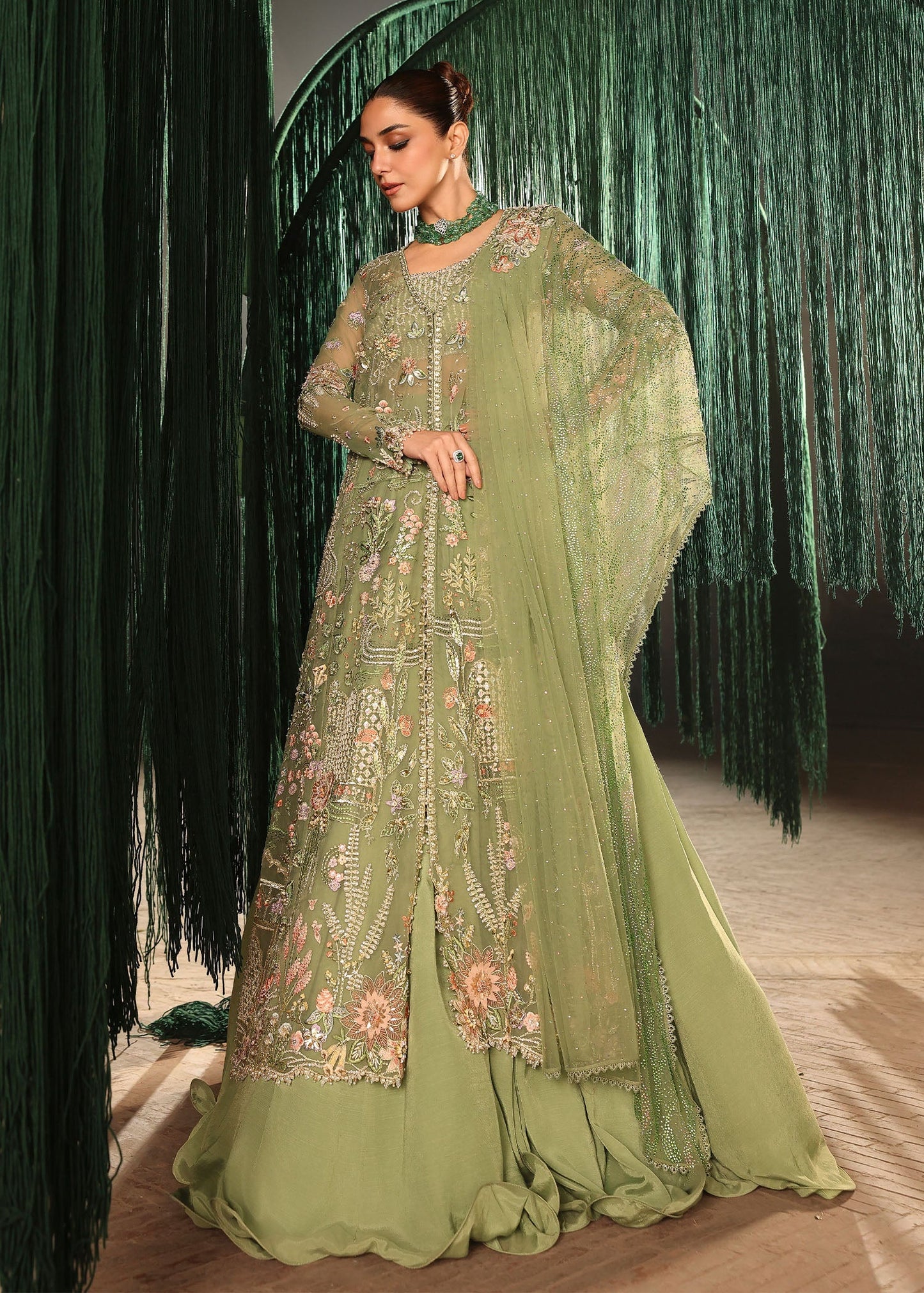 Crimson MATWALI Jhilmil Wedding Unstitched '26 Pakistani designer outfit look 7