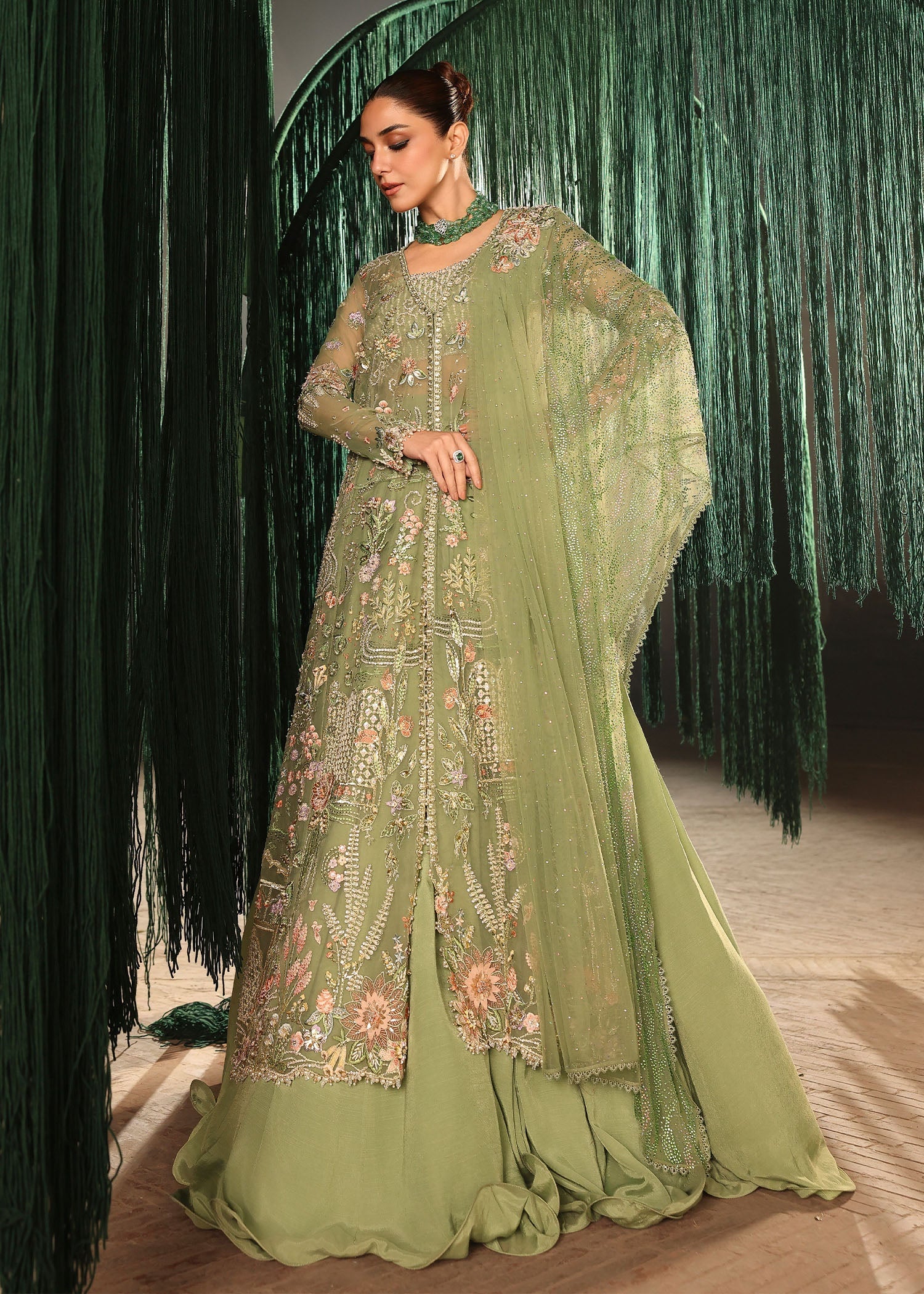 Crimson MATWALI Jhilmil Wedding Unstitched '26 Pakistani designer outfit look 7