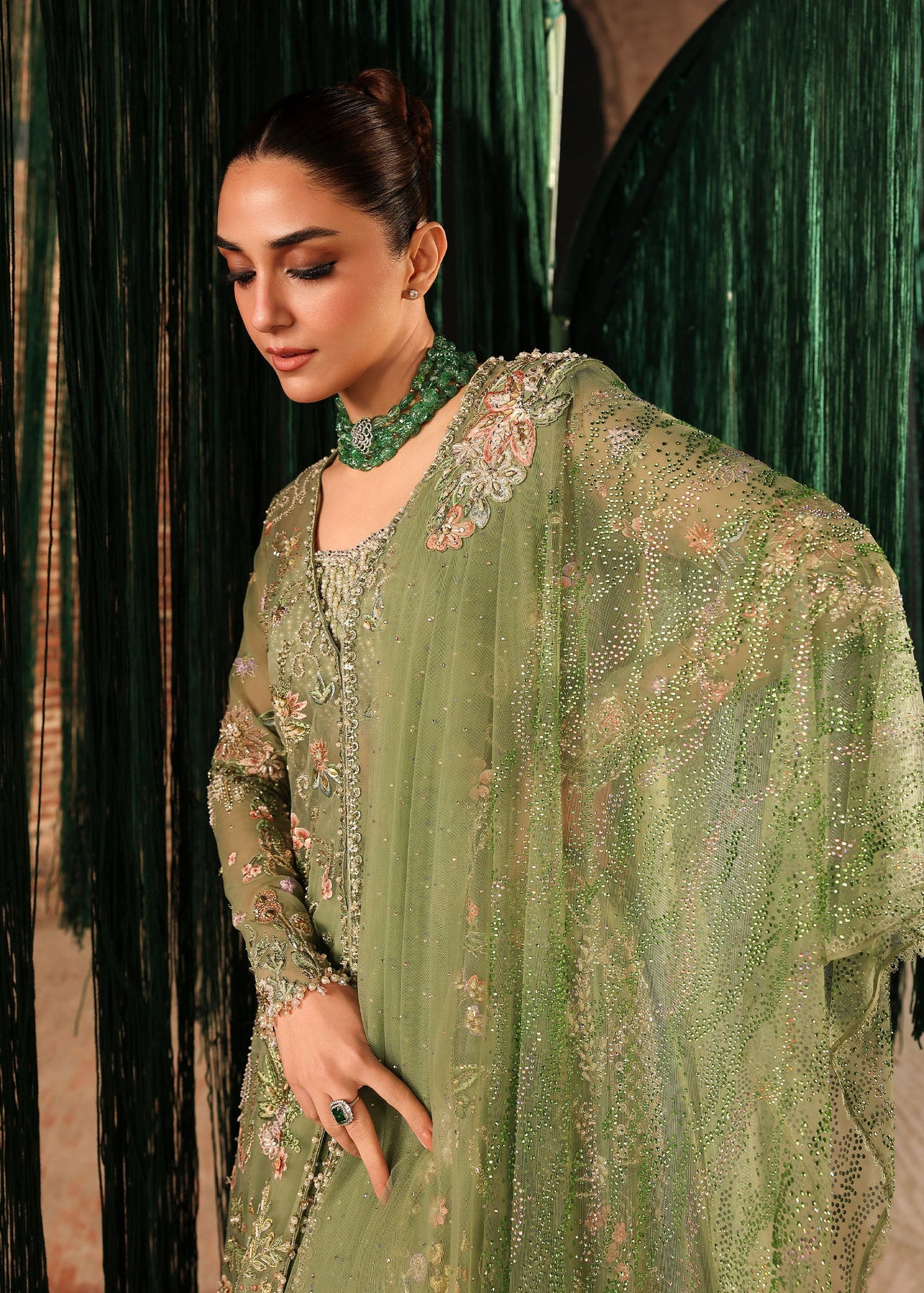 Crimson MATWALI Jhilmil Wedding Unstitched '26 Pakistani designer outfit look 8