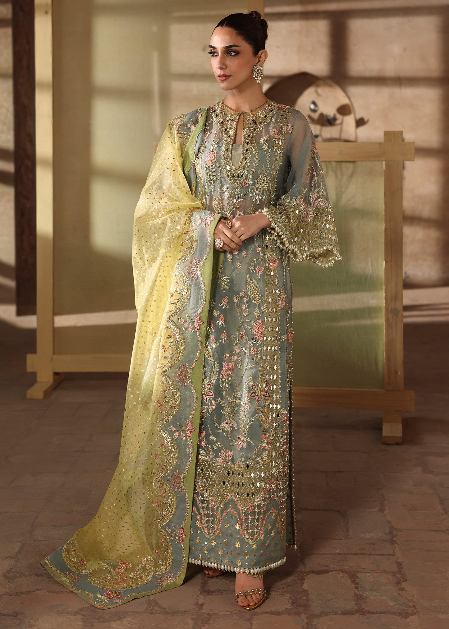 Crimson JHALAK Jhilmil Wedding Unstitched '26 Pakistani designer outfit look 1