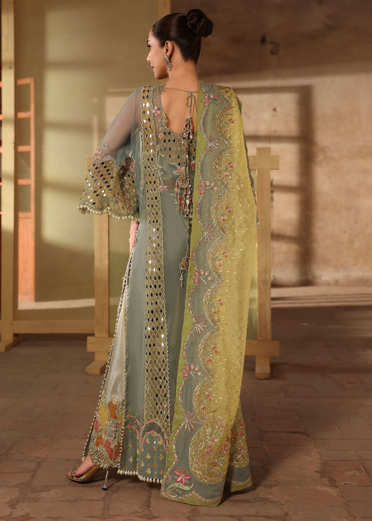 Crimson JHALAK Jhilmil Wedding Unstitched '26 Pakistani designer outfit look 3