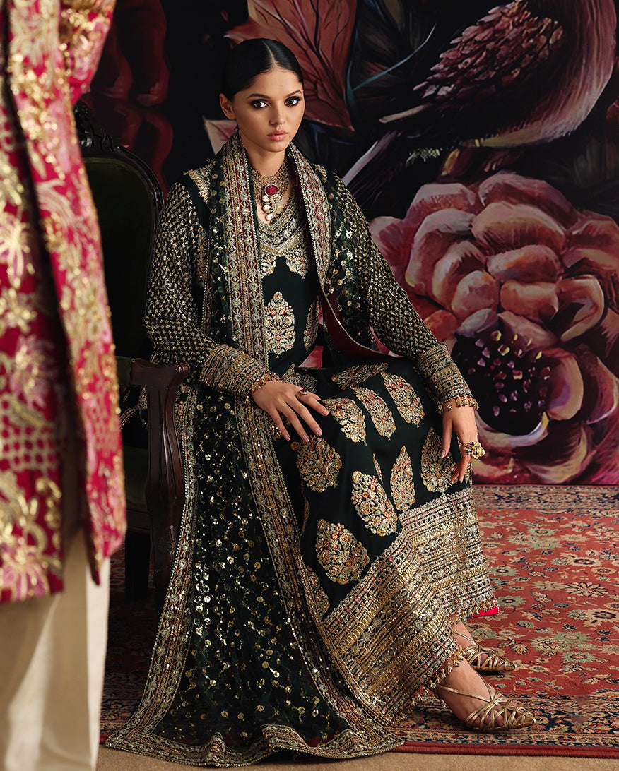 Roheenaz Crown Jewel Royale Eternel Chiffon Edit Pakistani designer outfit look 3