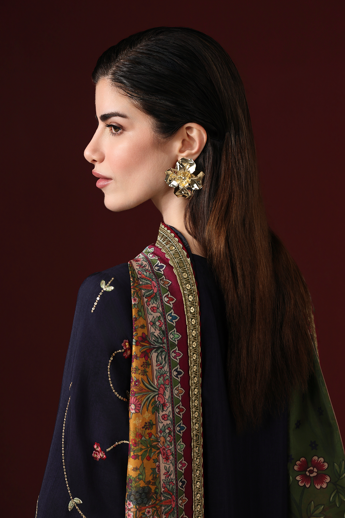 Jazmin EMBROIDERED RAW SILK UR-7087 Mirelle Luxury Formals '26 Pret Pakistani designer outfit look 5