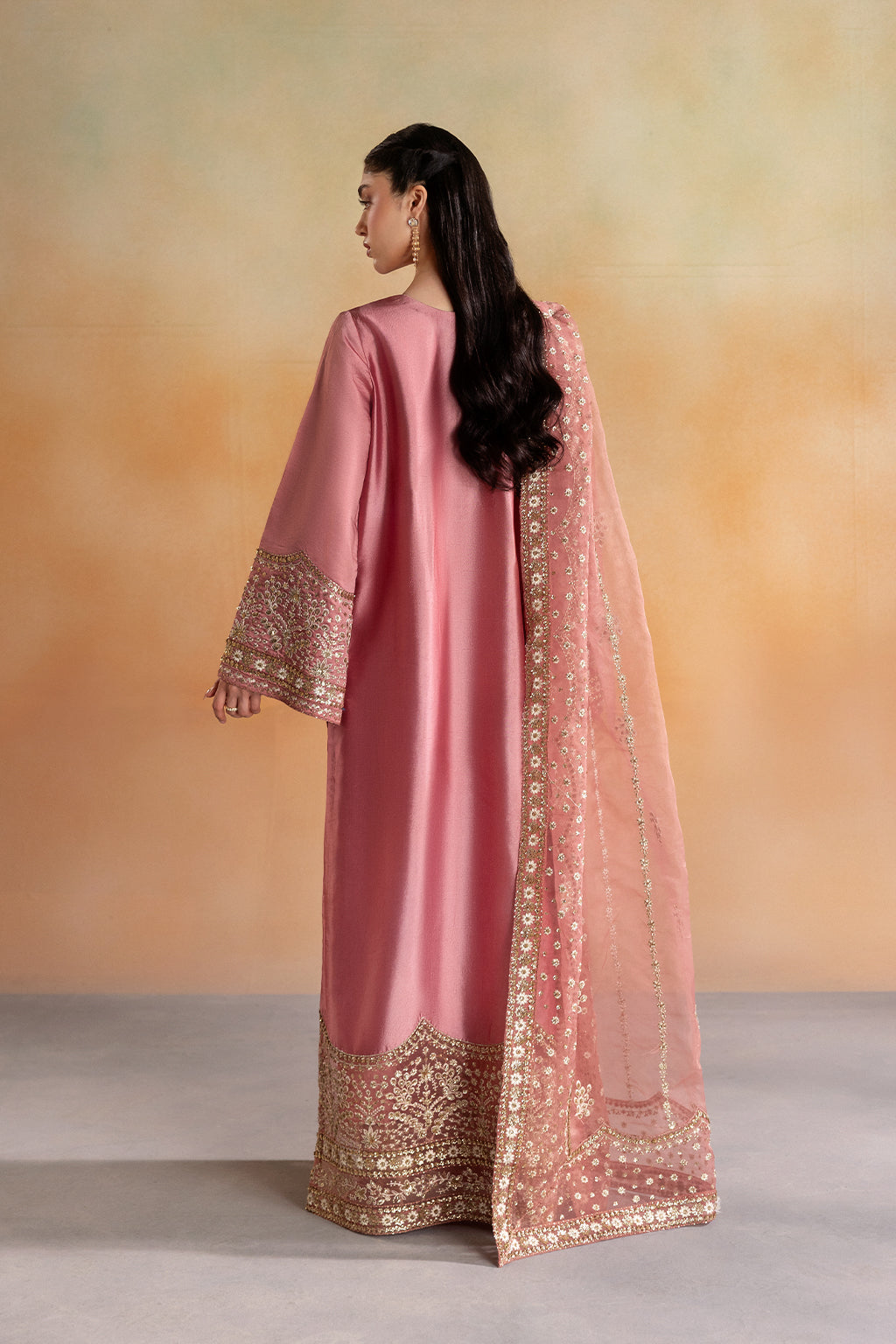 Emaan Adeel SIENNA Elara Sheesha Silk Pakistani designer outfit look 4