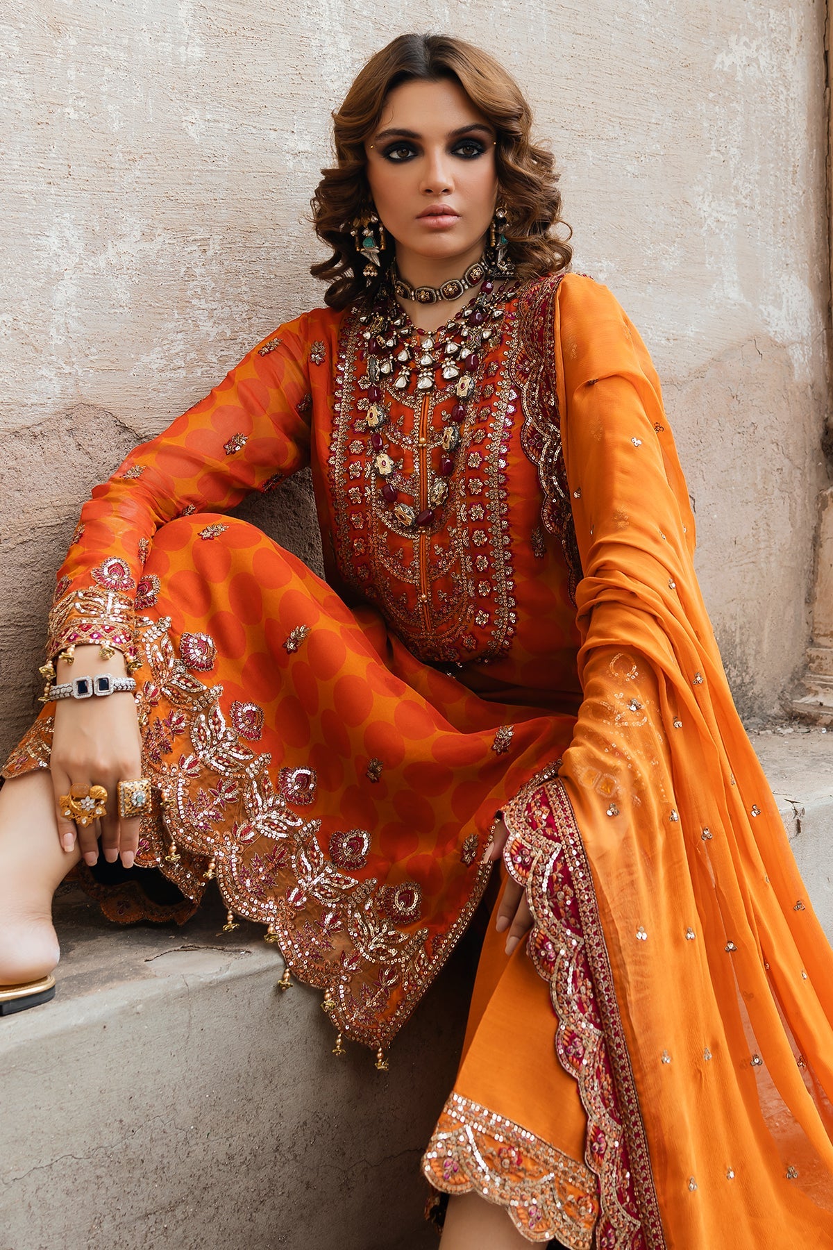 Embroidered Chiffon VSL5-11