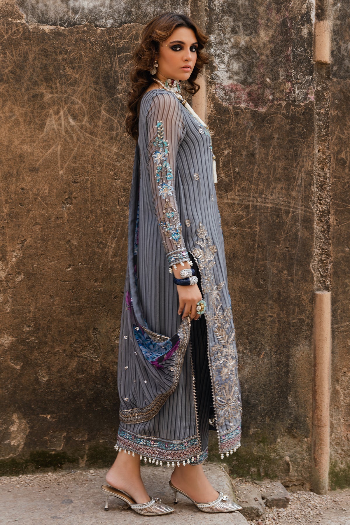 Embroidered Chiffon VSL5-17