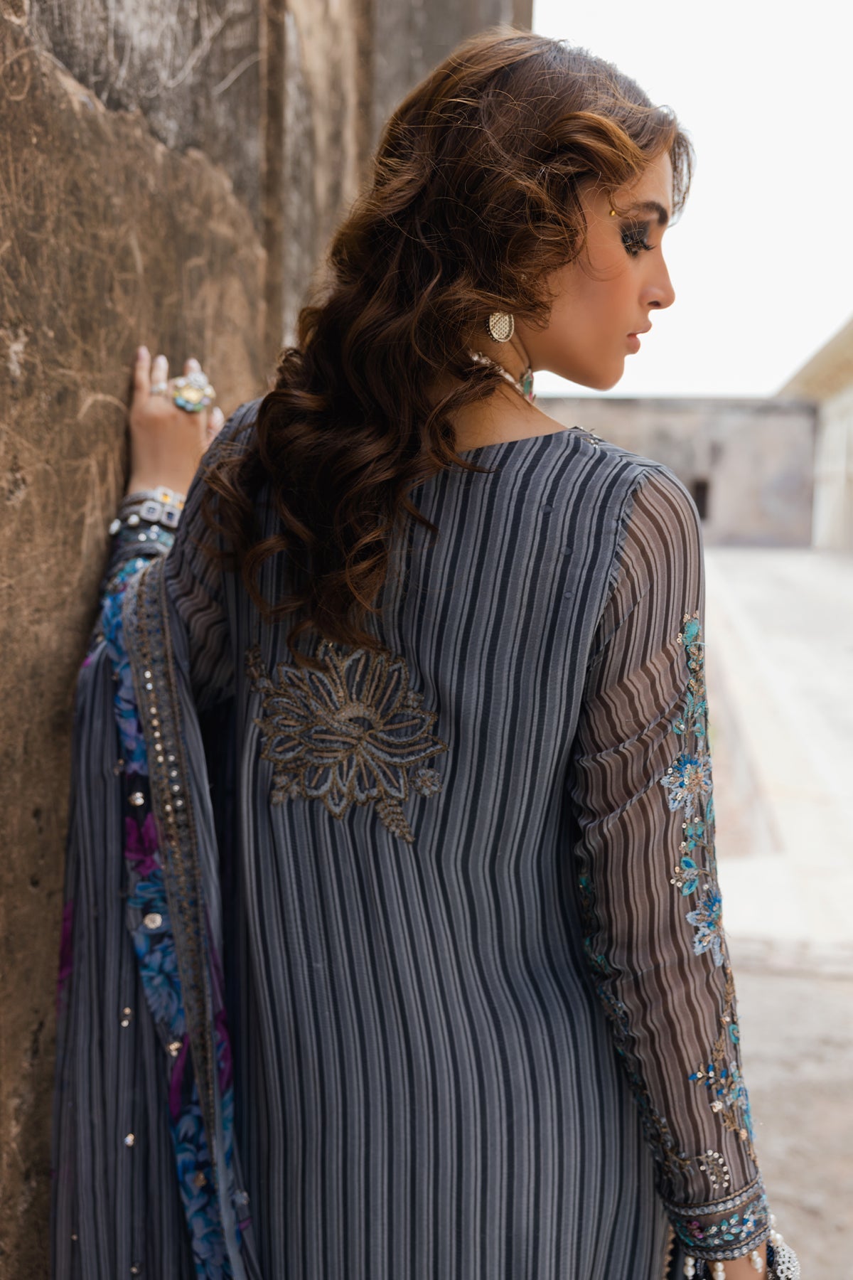 Embroidered Chiffon VSL5-17