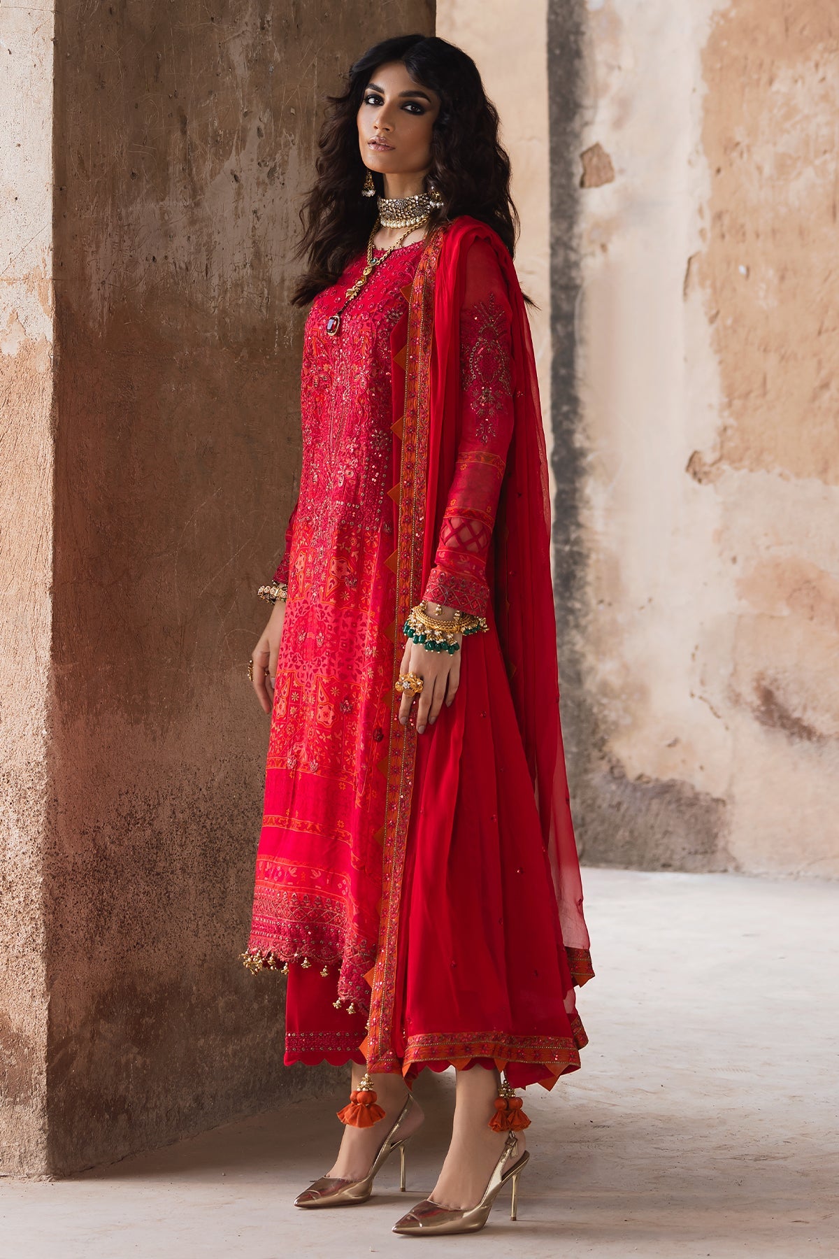 Embroidered Chiffon VSL5-12