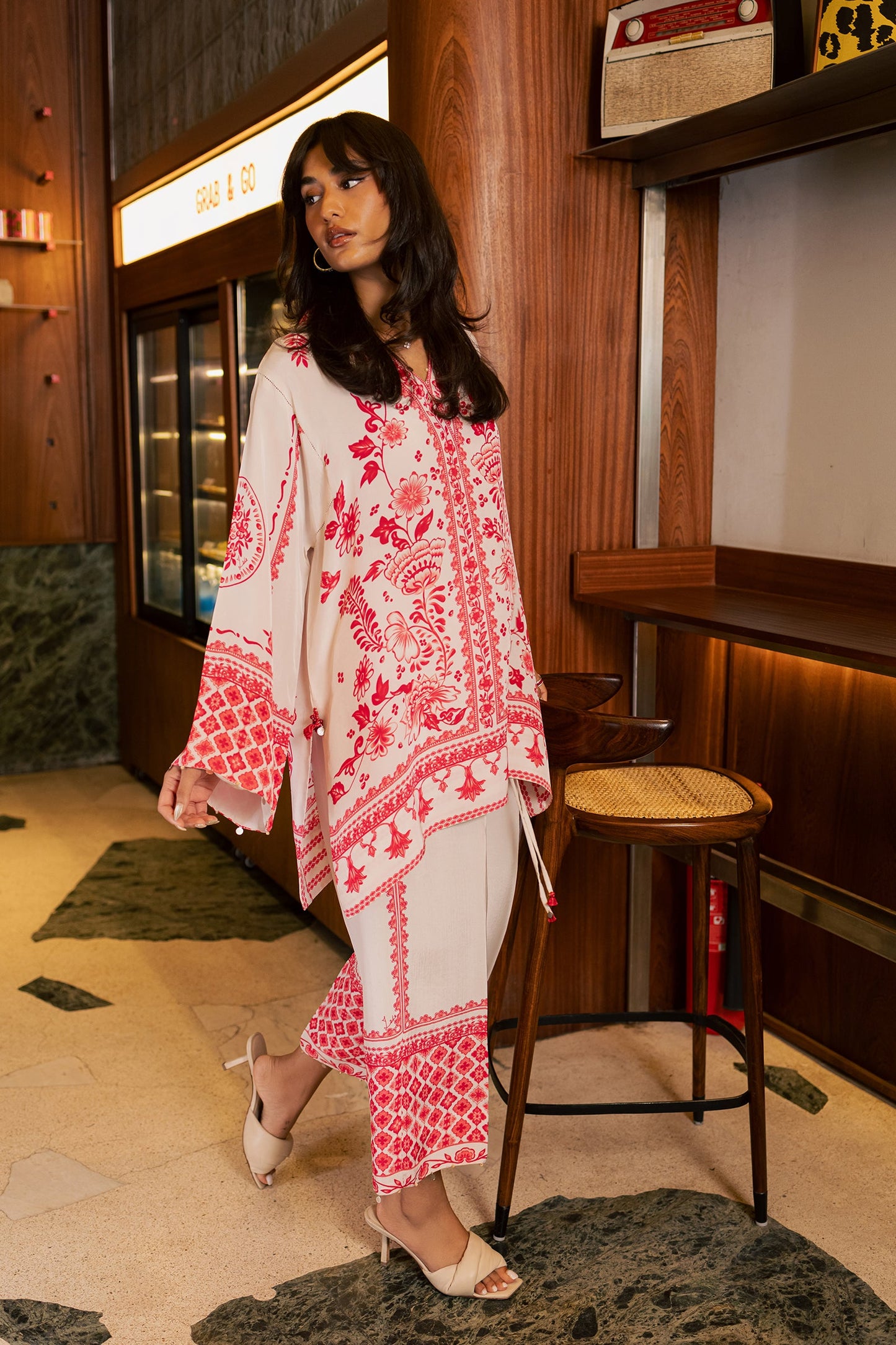 Zaha LÉA (ZRW-21881) Silk Fall '26 Pret stitched Pakistani designer outfit look 1