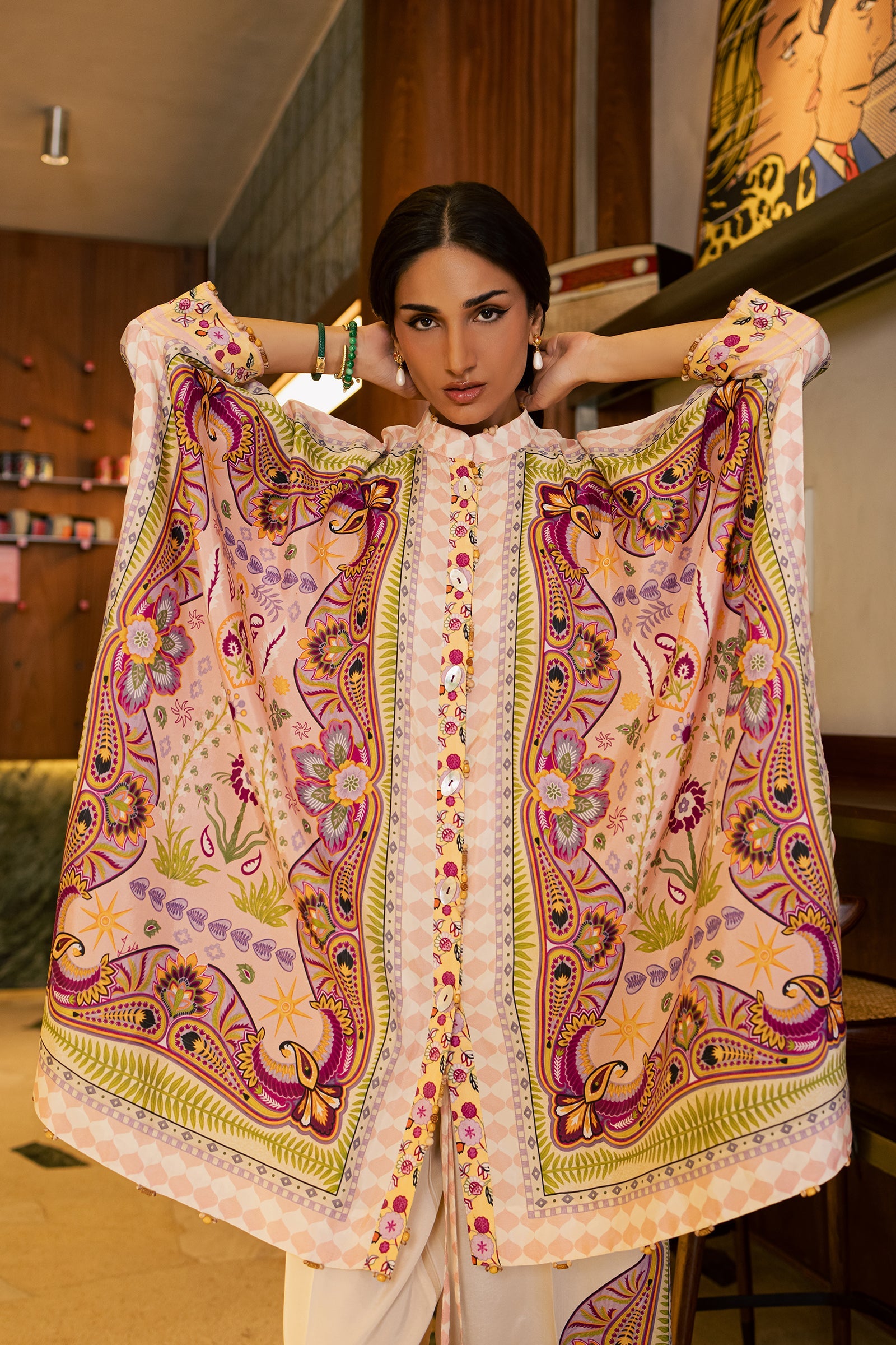 Zaha ELIA (ZRW-21879) Silk Fall '26 Pret Pakistani designer outfit look 2