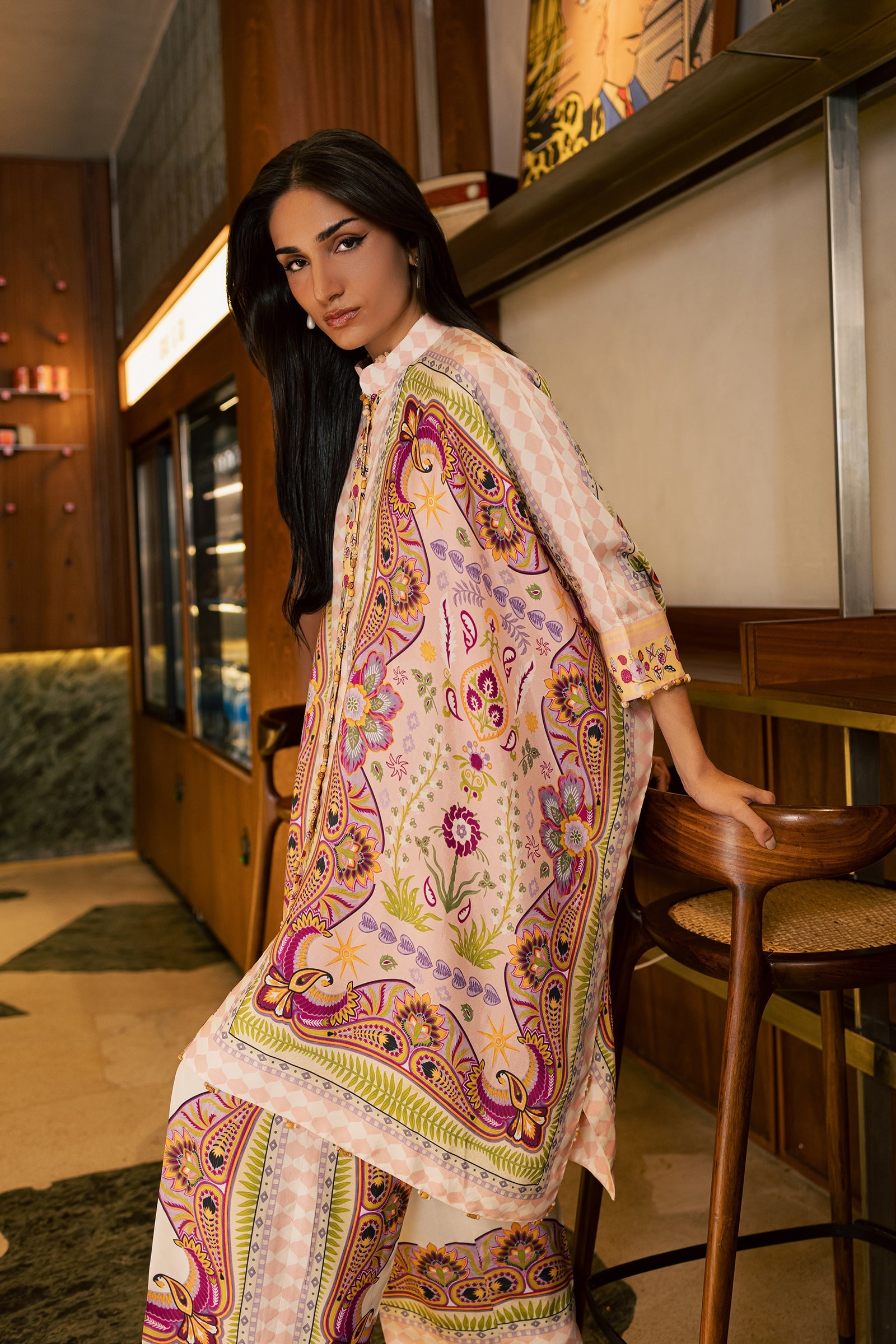 Zaha ELIA (ZRW-21879) Silk Fall '26 Pret Pakistani designer outfit look 3