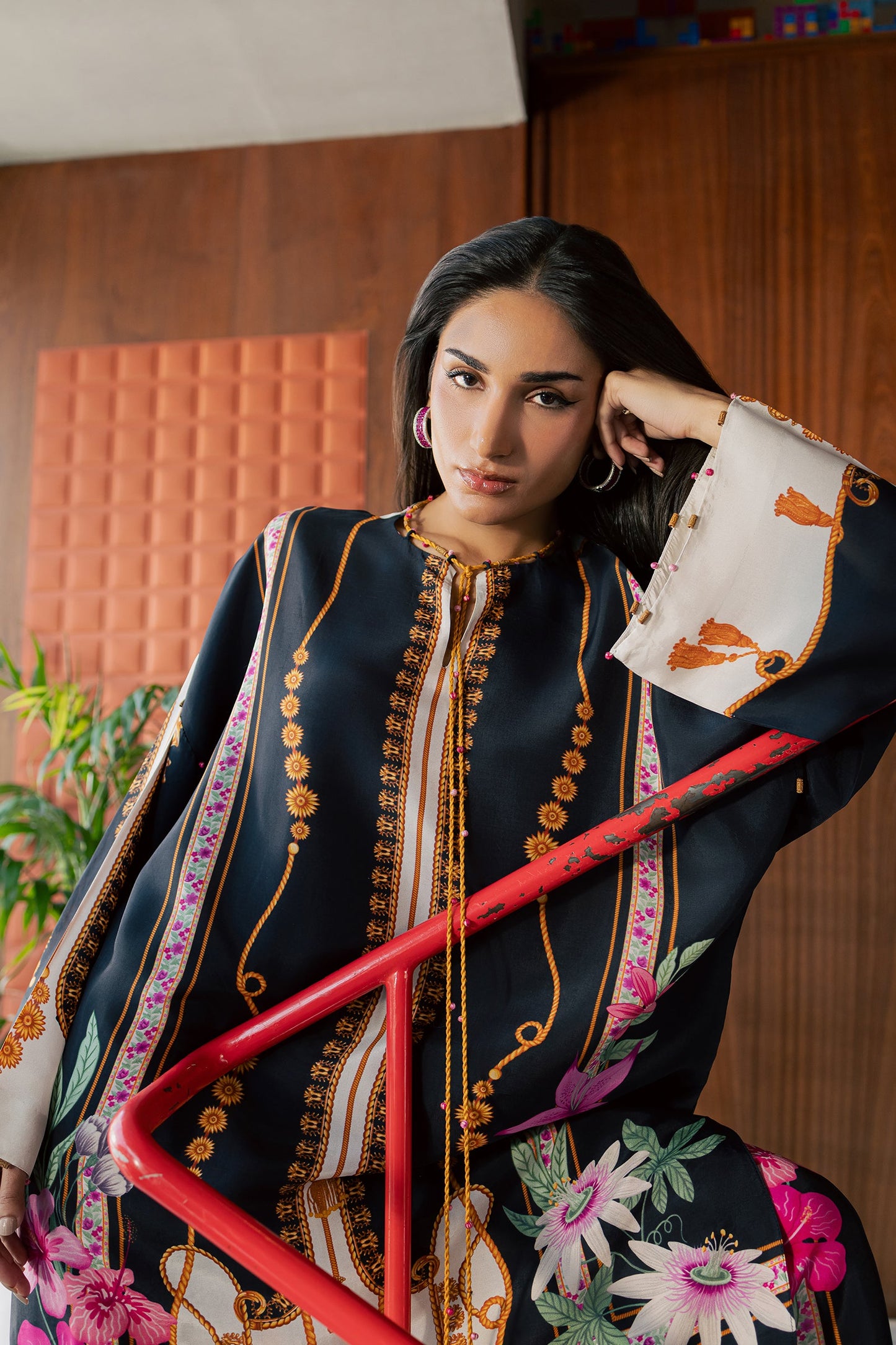 Zaha IRA (ZRW-21877) Silk Fall '26 Pret Pakistani designer outfit look 3
