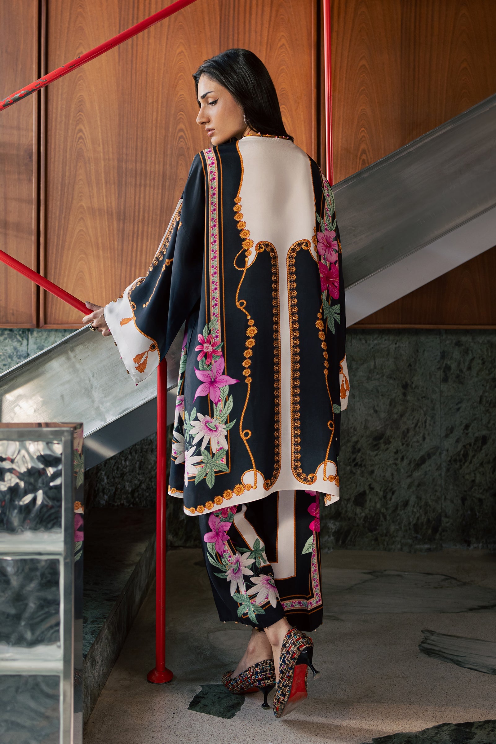Zaha IRA (ZRW-21877) Silk Fall '26 Pret Pakistani designer outfit look 5