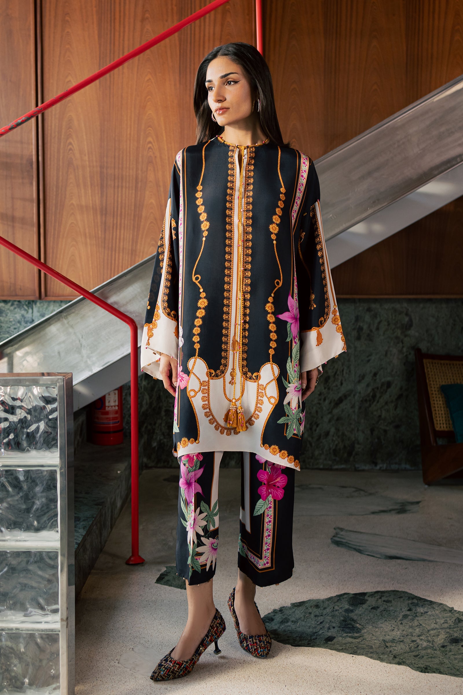 Zaha IRA (ZRW-21877) Silk Fall '26 Pret Pakistani designer outfit look 1